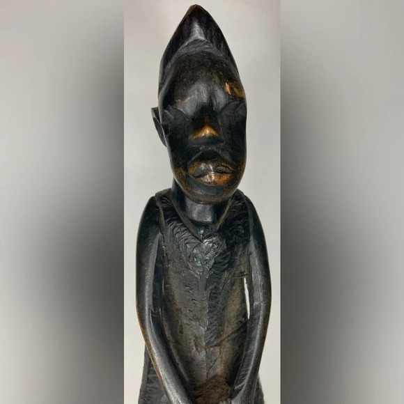 Vintage AFRICAN Tribal Art Piece 1960s Created by Local Tribal Artisan REAL OOAK - Picture 5 of 9